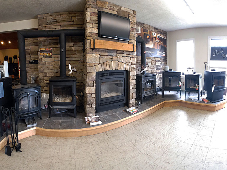 Wood Stove Inserts  In Our Fireplace Showroom